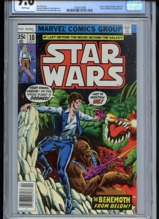 Star Wars 10 Cgc 9.  6 White Pages Han Solo Chewbacca Cover