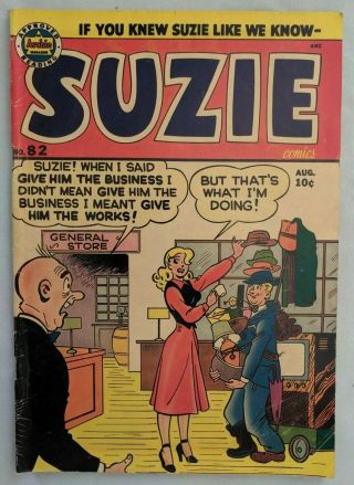 Suzie No.  82 Golden Age Comic Book 1951 Gga 82 Archie Teen Good Girl Ginger