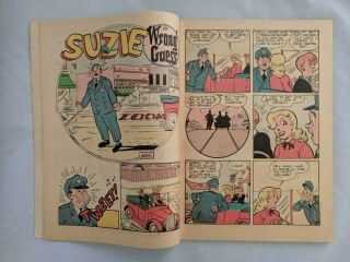 SUZIE No.  82 Golden Age Comic Book 1951 GGA 82 ARCHIE Teen Good Girl GINGER 6