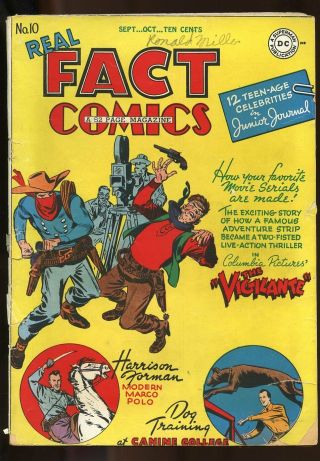 Real Fact Comics 10 Good 1947 Dc Comics