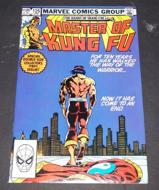 Marvel Comics Master Of Kung - Fu Shang - Chi 125 Rare Hi Grade Last Issue Bright