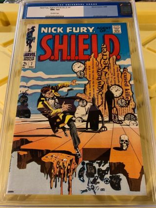 Nick Fury Agent Of Shield 7 S.  H.  I.  E.  L.  D.  Cgc 9.  6 Ow