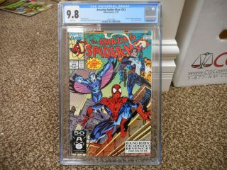 Spiderman 353 Cgc 9.  8 Marvel 1991 Punisher Darkhawk White Pgs 1st P