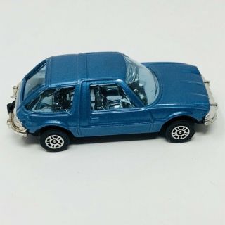Vintage Corgi Juniors Amc Pacer 1/64 Diecast Car Blue W/blue Tinted Windows