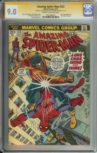 Spider - Man 123 Cgc 9.  0 Cr/ow Pages