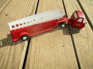 Vintage Tonka Red Metal Fire Truck Rescue Ladder 11 Or Refurbishing