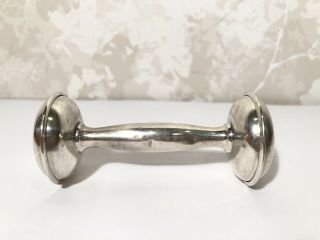 Vintage/antique Lunt Sterling Silver 1180 Baby Rattle Toy