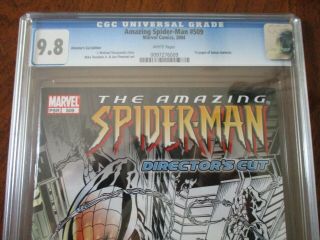 The Spider Man 9.  8 Cgc 509 Directors Cut 13 Bonus Pgs.