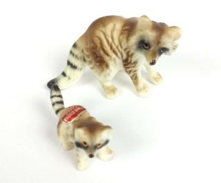 Miniature Raccoon Porcelain Vintage Bone China Made In Japan