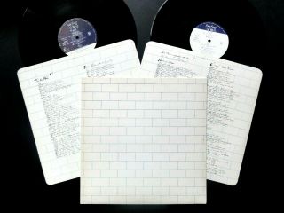 Pink Floyd Nm 2 Lp Early Issue Uk 1979 The Wall,  Inners Harvest Emi No Barcode