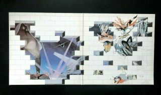 PINK FLOYD NM 2 LP EARLY ISSUE UK 1979 THE WALL,  INNERS HARVEST EMI NO BARCODE 4