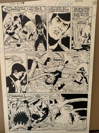1987 Cosmic Boy Legion Of Superheroes 4 Page 8 Art Dc Colon Giffen