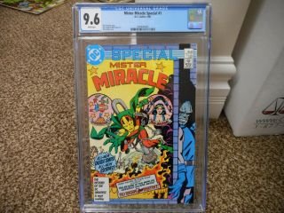 Mister Miracle 1 Cgc 9.  6 Special Dc 1987 Nm M White Pg Jack Kirby Creation Movie