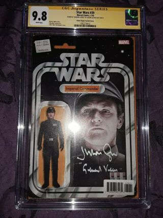 Cgc Ss 9.  8 Star Wars 39 Action Figure Variant Signed Julian Glover