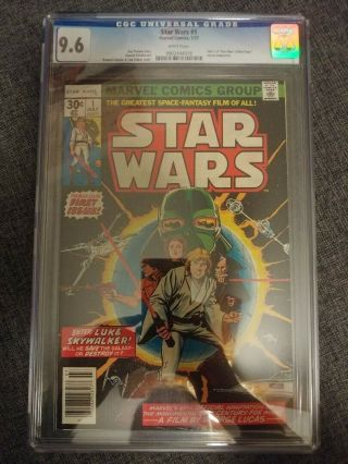 Marvel Comics Star Wars 1 - Cgc 9.  6 White Pages Nm,  1977 Hot Book