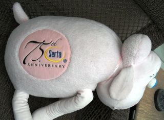 Very Rare - Large Serta Sheep Breast Cancer Awareness 75 - 75th Anniv - Pink
