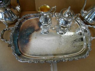 vintage webster wilcox oneida silver plate tea coffee set kitchen 2
