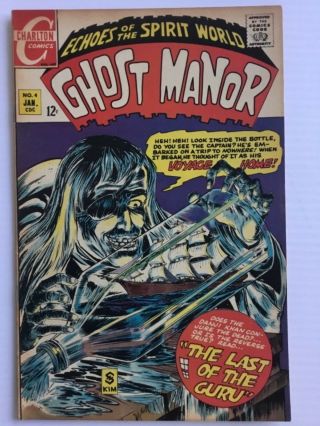 Ghost Manor Vol.  1 4 January 1969 Steve Ditko Cover & Art Vf/nm Cond.