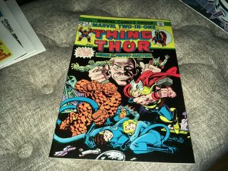 Marvel Two In One 1975 Thing And Mighty Thor Comic Book 9 Lm