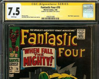 Fantastic Four 70 CGC 7.  5 SS JOE SINNOTT Mad Thinker app Jack Kirby Cover 3