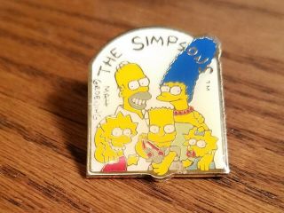 Vintage Simpsons Family Metal Pin