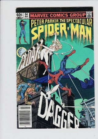 The Spectacular Spider - Man 64 Mid Grade - 1st App Cloak And Dagger Wow Key