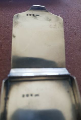 1918 Alfred Dunhill Solid Silver Matchbook Holder,  RARE,  inscribed Duke St SW1 5