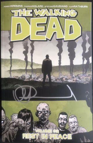 The Walking Dead Volume 32 Rest In Peace Tpb Signed By Charlie Adlard
