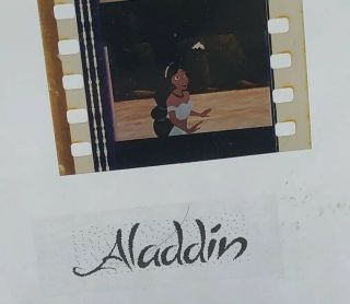 Disney Animation Authentic Film 5 - Cell Strip Aladdin Princess Jasmine (2)
