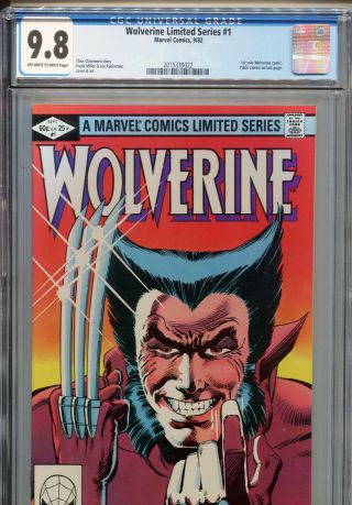 Wolverine Limited Series 1 (marvel 1982) Cgc Certified 9.  8