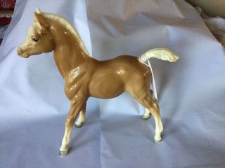 Rare Vintage Breyer Horse Foal Tan With White Mane Legs A13