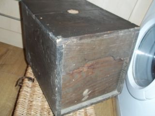 LARGE ANTIQUE 19TH CENTURY WOODEN JAPANESE BOX,  CASKET,  TRUNK,  COFFEE TABLE 3