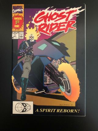 Ghost Rider Vol.  2 1 1990 1st App.  Danny Ketch Marvel " A Spirit Reborn " Nm/vf
