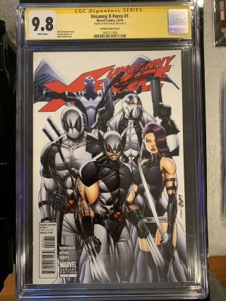 Uncanny X - Force 1 Liefeld Variant Cgc 9.  8 White Pages (rick Remender 2010)