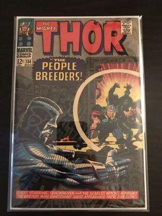 The Mighty Thor 134 - Vf,  1st Appearance Of High Evolutionary Mcu Gotg 3