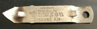 Dawson Diamond Ale Gold Crown Beer Can And Bottle Opener