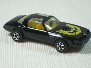 Vintage Playart Pontiac Trans - Am Firebird Die Cast Car Black (1:70 Scale)