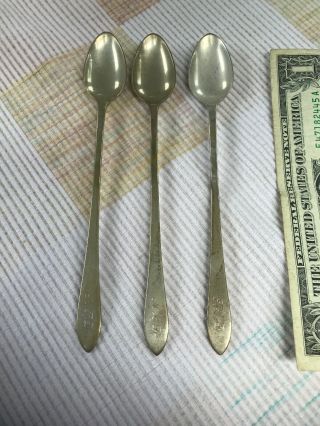 3 Vintage TIFFANY & CO Sterling Silver Spoons Mark Sterling 925 Rare 2
