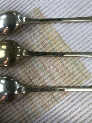 3 Vintage TIFFANY & CO Sterling Silver Spoons Mark Sterling 925 Rare 5