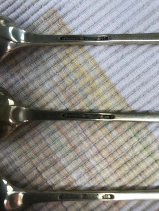 3 Vintage TIFFANY & CO Sterling Silver Spoons Mark Sterling 925 Rare 7