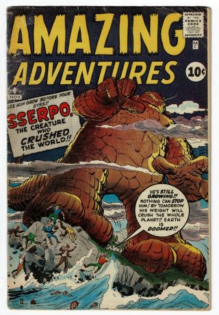 Adventures 6 (1961 Atlas Comics/marvel) Vg,  Kirby Cover,  Glue Top Spine