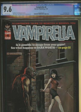 Vampirella 6 Cgc 9.  6 | Warren 1970 | Ken Kelly Cover.  Dan Adkins Frontispiece.
