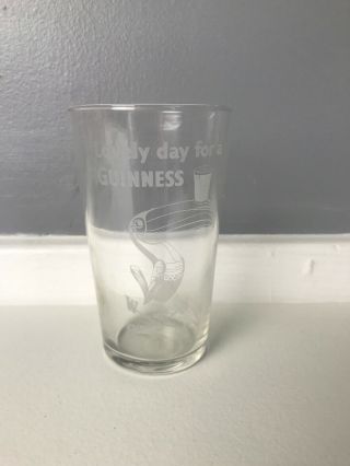 Lovely Day For A Guinness Ale Pint Beer Glass.  Brewery.  Barware.