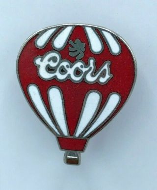 Coors Beer Hot Air Balloon Enamel Lapel Pin