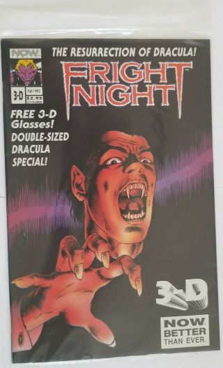 Fright Night 3 D Now Comics Bagged With 3d Glasses 1992