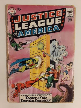Justice League Of America 2 (pr 0.  5) 1961 Silver Age Wonder Woman,  Batman Flash