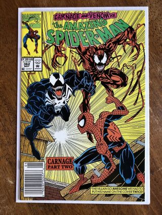 Spiderman 362 2nd Full Carnage Newsstand