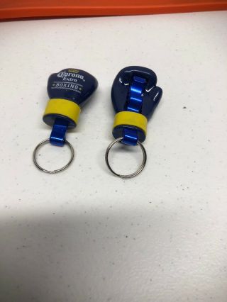 Set Of 2 Corona Boxing Glove Keychain/bottle Opener