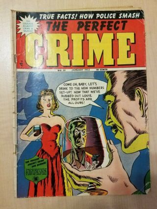 The Perfect Crime Vol 4 31 January 1953 Cross Industries 10 Cents Poor