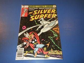 Silver Surfer 4 Reprinted In Fantasy Masterpieces 4 Thor Key Bronze Age Fine,